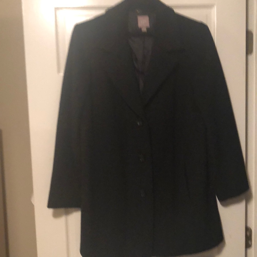 Jill black pea coat